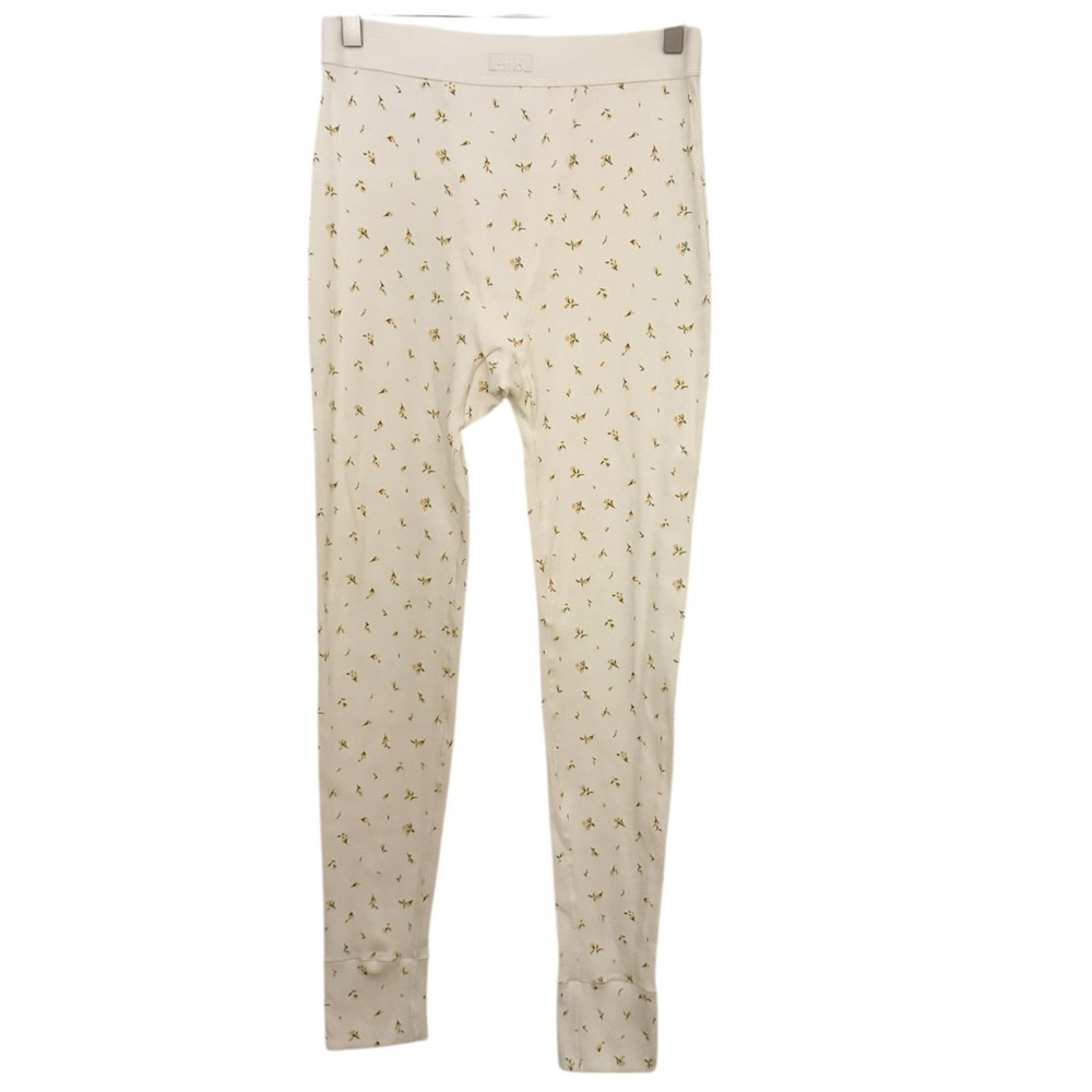 Skims Ribbed Stretch Legging in Marigold Rosebud - Picture 5 of 9